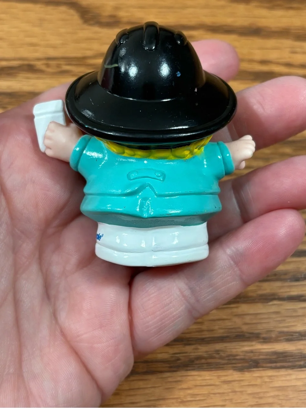 FISHER PRICE Little People Paramedic Cheryl Black Hat Figure Toy 2008 Mattel